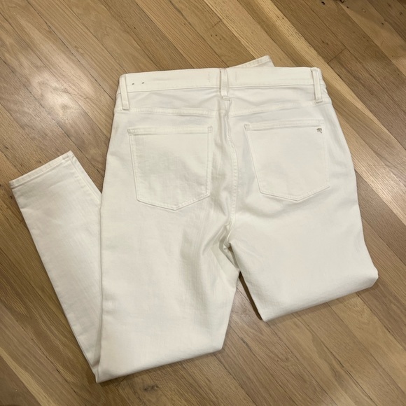 White Madewell 9" High waisted skinny jeans- Size 32 - Picture 6 of 7